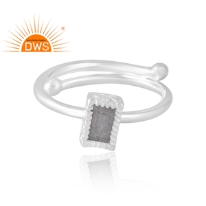 Anillo de piedras preciosas de labradorita Natural de Plata de Ley 925 más vendido, joyería personalizada para mujer, regalo para ella - Product Image 3