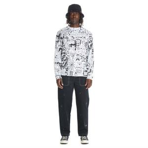 Chemise blanche à croquis graphique Teddy Fresh Chemise à imprimé artistique unique et tendance pour tenue décontractée et mode Street Style - Product Image 2