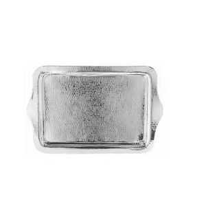Plat de maison et de table Plateau de service en acier inoxydable pour aliments et fruits Plateau en métal fait main de style classique Nouveau design - Product Image 1