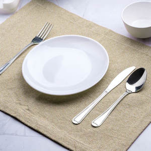 Sets de table décoratifs brodés en lin 100% coton de qualité supérieure, logo personnalisé disponible - Product Image 4