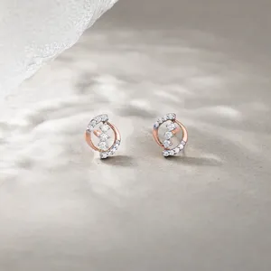 Clous d'oreilles en diamant scintillants - Product Image 1