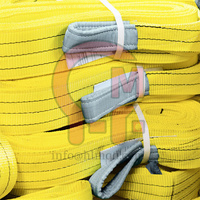 Eslingas de Elevación de Rango Completo HLM: 1-50T, Certificación EN1492-1, Poliéster, Tipos Plano/Redondo/Sin Fin, Codificación por Colores para Elevación y Aparejos