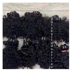 Extensions de cheveux longs bouclés naturels de qualité supérieure Extensions de cheveux bruts non traités à cuticules alignées sans enchevêtrement - Product Image 2