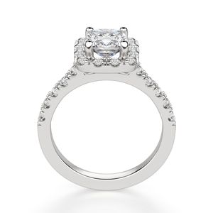 แหวนหมั้นเพชรโมอิสทรงโค้ง - Product Image 2