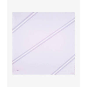 Écharpe carrée en laine lilas à motifs floraux - Product Image 2