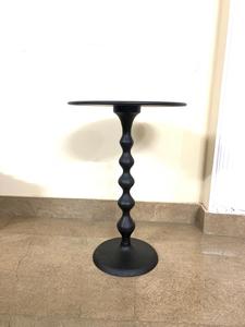 Most Amazing Aluminum Round Shape Black Matt Finished Coffee <b>Table</b> <b>With</b> Round Plated Base Restaurant Tea <b>Table</b> - Product Image 4