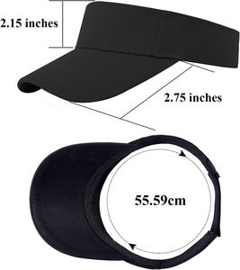 Visera Deportiva Personalizada con Logotipo para Niños, Gorra de Visera Azul para Tenis, Ciclismo, Viajes y Uso Diario, Hecha de PVC - Product Image 4