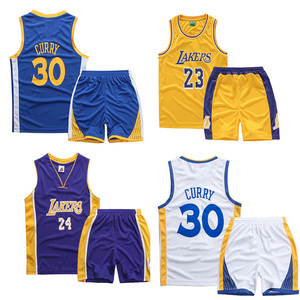 Uniforme de baloncesto para hombre, conjuntos de 2 piezas, camisetas de baloncesto, ropa deportiva para niños al aire libre, uniforme de baloncesto sin mangas para niños - Product Image 1
