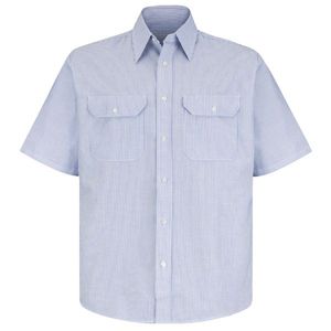 Uniformes de Trabajo de Algodón Transpirable de Alta Calidad con Logotipo Personalizado al por Mayor, Camisas de Dos Bolsillos para Hombre - Product Image 6