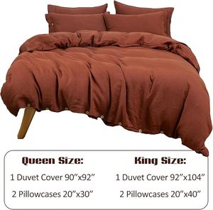Hot Selling Boho Style 3-Piece Full Size Duvet Cover <b>Set</b> Soft Cotton <b>Comforter</b> Natural Color for Weddings Home Solid Hospital - Product Image 3