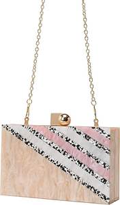 Bolso de Mano Moderno de Resina con Diseño de Ángel Pintado a Mano, Acabado Brillante, Personalizado para Entusiastas de la Moda - Product Image 3