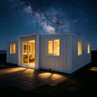 Maison conteneur pliable prête à l'emploi de 20 pieds, résistante aux intempéries, maison modulaire à installation rapide, logement de jardin