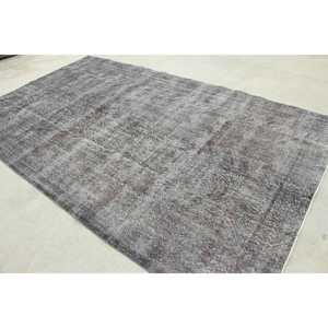 Alfombra Turca Vintage de 6.3x10.6 pies (193x323 cm), Alfombra Floral Gris - Product Image 4