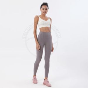 Conjunto de Yoga de 3 Piezas para Mujer con Logotipo Personalizado 2024, 100% Algodón, Sin Costuras, Acanalado, Manga Larga, Ropa Deportiva de Alta Calidad para Gimnasio - Product Image 6