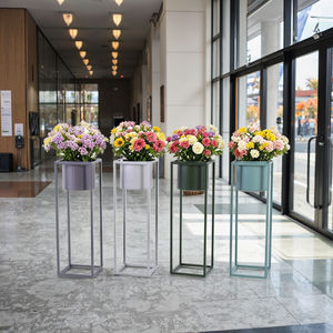 Maceta funcional de metal galvanizado, adecuada para plantar en interiores, exteriores y balcones, que ofrece una gran resistencia a largo plazo. - Product Image 2