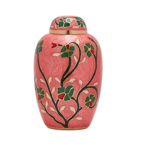 Urnas de Cremación de Aluminio con Diseño Moderno de Flores para Cenizas Humanas, Color y Tamaño Personalizables, las Más Lujosas y Elegantes, Fabricante Indio - Product Image 1