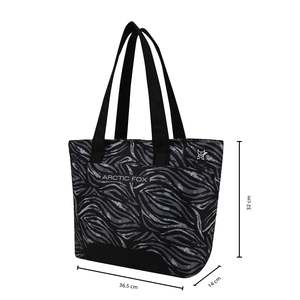 Bolso tote Arctic Fox Feral para ordenador portátil para mujer (Negro) - Product Image 6