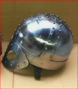 Casque de guerrier viking médiéval en acier antique, armure médiévale en acier, casque viking poli, casque en métal - Product Image 6