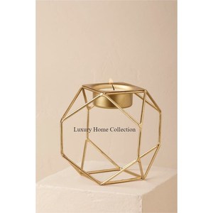 Frascos y macetas decorativos para soporte de cera, diseñador de Color dorado, aspecto elegante, soporte votivo hecho a mano a precio razonable - Product Image 6