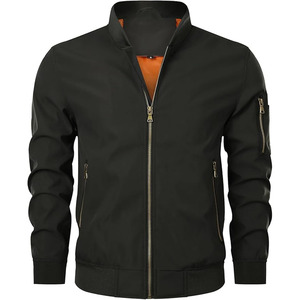 Veste Homme de Haute Qualité 2025/2026 à Col Montant Fin avec Logo sur le Devant, en Tissu Respirant à Séchage Rapide pour Tenue Décontractée d'Hiver en Extérieur - Product Image 3