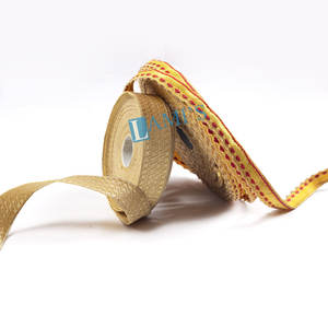 Adorno de oro francés OEM, adornos de encaje trenzado personalizados, alambre artesanal textil de galón, encaje trenzado metálico - Product Image 3