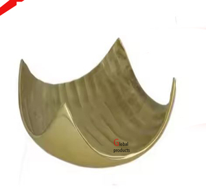 Nuevo cuenco de metal de diseño vintage de metal antiguo con soporte para restaurante y bar de hotel - Product Image 5