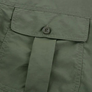 Chemise cargo à manches courtes pour l'été avec tissu à séchage rapide et conception de poche utilitaire - Product Image 5