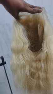 Peluca de Encaje Frontal Rubia 613, Cabello 100% Humano - Product Image 5