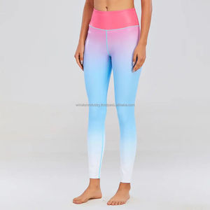 กางเกงเลกกิ้งโยคะถักของผู้หญิงสำหรับ2024กางเกงเล่นกีฬาออกกำลังกายแบบผอมป้องกันแบคทีเรียระบายอากาศได้ดีโลโก้ออกแบบได้ตามต้องการ - Product Image 2