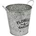 Jardinières en métal galvanisé avec poignées pour la décoration intérieure, les mariages ou les fêtes Pots de fleurs et jardinières - Product Image 5