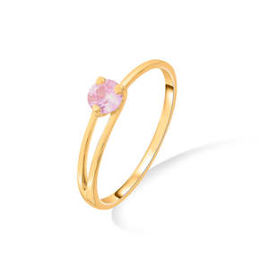แหวนทองชุบ 18K แบบวินเทจประดับเพชรซิคอนสำหรับเด็ก - Product Image 4