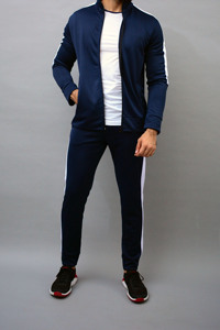 Nueva moda personalizada para hombre, trajes de sudor con cremallera, ropa de entrenamiento, tela de alta calidad, transpirable, informal, venta al por mayor, traje de sudor con cremallera para hombre - Product Image 3