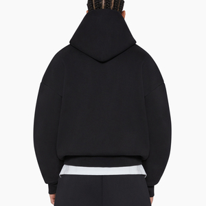 OEM logotipo personalizado de peso pesado de gran tamaño de los hombres de 300 GSM 500 GSM recortada Boxy Fit Sudadera con capucha - Product Image 3