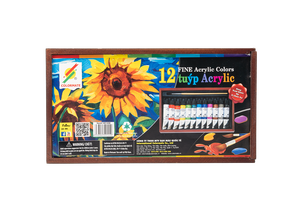 Wholesale 12ml Set of Non-Toxic Acrylic Paint 12 Color Customizable Colormate for <b>Painting</b> Canvas <b>Paper</b> Small Quantity Welcome - Product Image 5