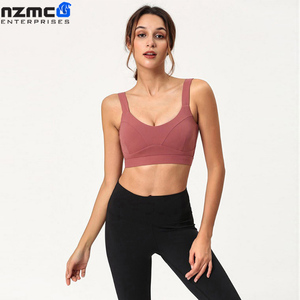 Venta al por mayor de alta intensidad de las mujeres Sexy Yoga Fitness Sports Bra Crop Top de secado rápido independiente Chest Pad Adultos Jugadores de baloncesto - Product Image 5
