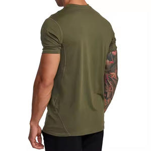 Venta al por mayor Camiseta de lujo de alta calidad con logotipo Camisetas de diseñador para hombres 100% algodón Boxy Drop Shoulder Camisetas de peso pesado - Product Image 3