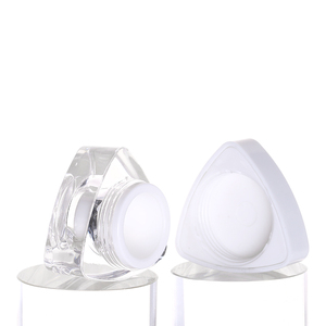 5G 10g Fabricación <span class=keywords><strong>de</strong></span> plástico Acrílico <span class=keywords><strong>Crema</strong></span> <span class=keywords><strong>de</strong></span> pared gruesa Gel <span class=keywords><strong>de</strong></span> <span class=keywords><strong>uñas</strong></span> Triángulos Tarro cosmético esmerilado - Product Image 3