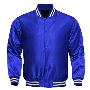 2025 vestes d'université en satin formelles personnalisées OEM usine avant brillant broderie coupe-vent imperméable mode Streetwear fournisseur - Product Image 2