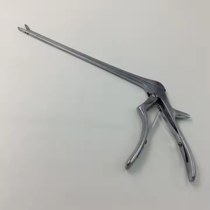 Rongeur 10''(250mm) 3mm Curved Up 40 Degree up <b>Hinged</b> Micro <b>Handle</b> Medical Grade German Stainless Steel By SurgiRight Instrument - Product Image 5