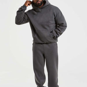 เสื้อฮู้ดผ้าฝ้ายโพลีเอสเตอร์สำหรับผู้ชายเสื้อมีฮู้ดผ้าฟลีซนุ่มไซส์ใหญ่พิเศษโลโก้ออกแบบได้ตามต้องการ - Product Image 1