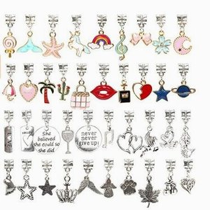 Kit de Fabricación de Pulseras con Dijes, Bonito Juego de Dijes de Aleación de Zinc con Forma de Corazón y Cuentas Coloridas, Regalo de Joyería Artesanal para Niñas - Product Image 4