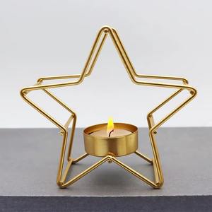 Star Shape Wire Gold Finished Candle <b>Holder</b> Suitable For Home Decoration Dining Table And Holiday Events Wholesale From India - Product Image 1