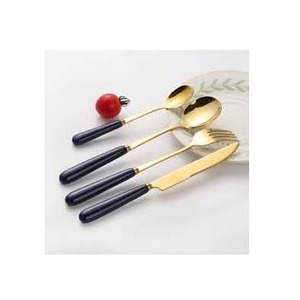 Juego de cubiertos de acero inoxidable Premium, juego de cubiertos con mango decorativo, vajilla de comedor, juego de utensilios para el hogar, cocina, restaurante - Product Image 1