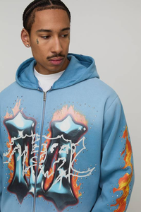 Sudadera con Capucha Personalizada para Hombre, de Algodón, 300 g/m², Forro Polar Grueso, con Cremallera Doble, Bordada, para Invierno - Product Image 6