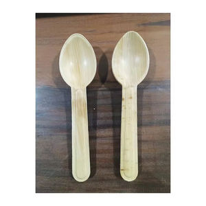 Nouvelle collection de cuillères biodégradables écologiques Couverts jetables en feuille de palmier - Product Image 1