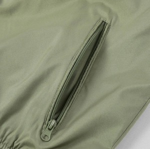 Chaqueta cortavientos ligera con estilo a la moda para hombre, informal para primavera y otoño con cierre de cremallera, decoración estampada de lona fina - Product Image 4