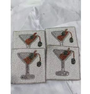 Sous-verre perlé de qualité supérieure pour la décoration intérieure fête et mariage nouveau Design ardoise de haute qualité et tapis de verre/Pad Logo utilisation dans la cuisine - Product Image 6