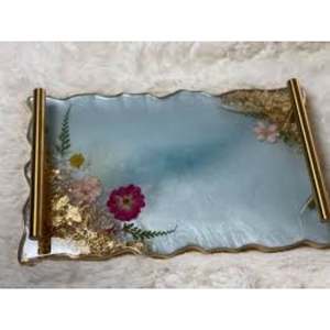Bandeja de servicio de resina de diseño hecho a mano puro de una sola pieza con calidad y material extra premium a muy buen costo - Product Image 2