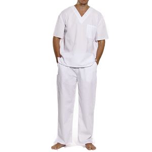 ชุดยูนิฟอร์มพยาบาลคอลเลคชั่นล่าสุด ผ้าฝ้าย 100% ชุดพยาบาลสีพื้น ชุดสครับทางการแพทย์ ขายส่ง ชุดยูนิฟอร์มโรงพยาบาล - Product Image 1