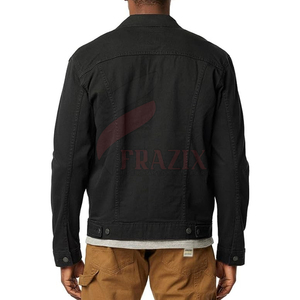 Dernier design, veste en jean pour homme 100% coton, coupe ample, imperméable, hiver, logo sur le devant, vente en gros - Product Image 4
